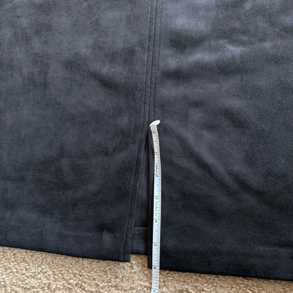 Marc New York Black Midi Skirt with Leather Details - Picture 10 of 11